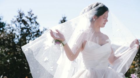 Fashion Wedding High Contrast Cool Purple Tones