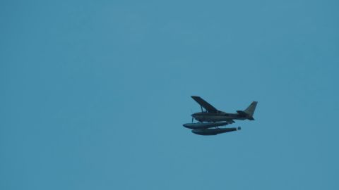 Vivid Teal and Blue Atmosphere