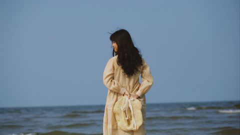 Seaside Wedding Film Emulation